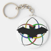 Conception en croissant de batte porte-clefs