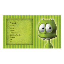 Conception étrangère mignonne modèle de carte de visite