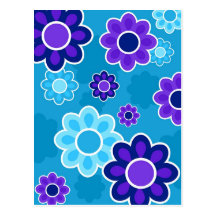 Conception florale carte postale