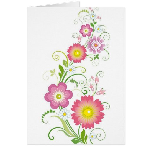 conception florale dans vert et jaune roses cartes