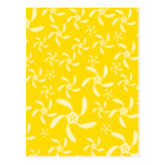 Conception florale d'été. Jaune ensoleillé Carte Postale