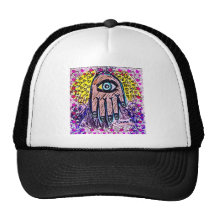 Conception géniale de Hamsa de mouche d'AMOUR part Casquette