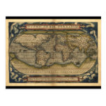 Conception historique du monde d'atlas vintage de  cartes postales