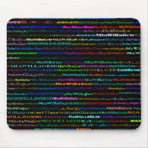 Conception I Mousepad des textes de MiaWillaGeir Tapis De Souris