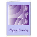 Conception lilas de "joyeux anniversaire" cartes de vœux
