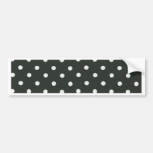 Conception noire et blanche de point de polka autocollant pour voiture