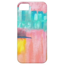 Conception originale de peinture d'art abstrait de coque Case-Mate iPhone 5