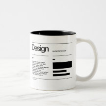 conception pour un sillage - tasse