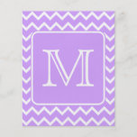 Conception pourpre et blanche de Chevron. Monogram Tract Customisé