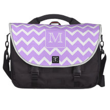 Conception pourpre et blanche de Chevron. Monogram Sacs Ordinateurs Portables