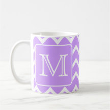 Conception pourpre et blanche de Chevron. Monogram Tasse