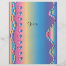 Conception rose avec des coeurs tract