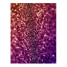 Conception rose et pourpre rouge de scintillement  cartes postales