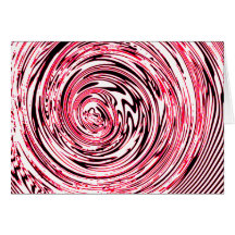 Conception rose folle de remous carte de vœux