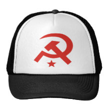 Conception soviétique de marteau et de faucille casquettes de camionneur