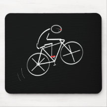 Conception stylisée de cycliste tapis de souris