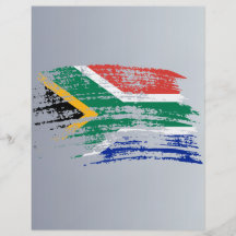 Conception sud-africaine fraîche de drapeau prospectus en couleur