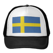 Conception suédoise de drapeau casquettes de camionneur