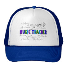 Conception terminologique de professeur de musique casquettes