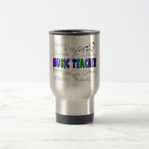 Conception terminologique de professeur de musique mug
