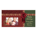 Conception traditionnelle de Noël Modèle Pour Photocarte