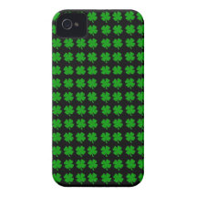 Conception verte de trèfle de feuille de l'Irlanda Coque iPhone 4