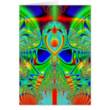 Conception vibrante de fractale carte