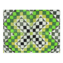 Conception vintage 1-Green d'édredon de Ralli Cartes Postales