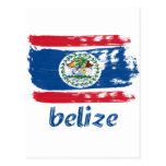 Conceptions bélizéennes de drapeau carte postale
