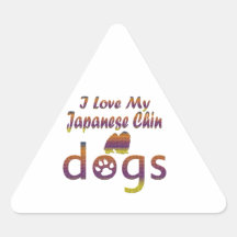Conceptions de Chin de Japonais Autocollant En Triangle