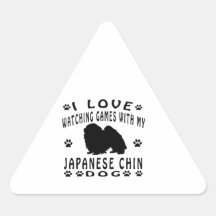 Conceptions de Chin de Japonais Autocollants En Triangle