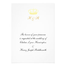 Conceptions de couronne - or invitations