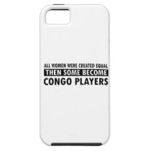 Conceptions de musique de joueurs du Congo iPhone 5 Case