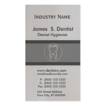 Conceptions modernistes de dent de dentiste modèles de cartes de visite