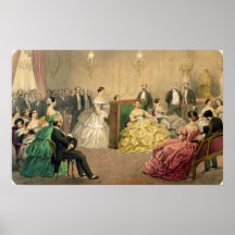 Concert at the Chausee d'Antin' Print