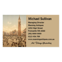 Concert in St Mark's Square II, Venice, Italy Business Card Templates