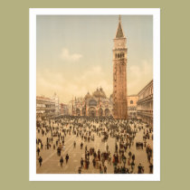 Concert in St Mark's Square II, Venice, Italy postcards