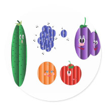 Concert in the Fruit Patch Round Sticker