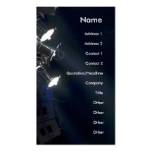 Concert lights Business Card Vertical