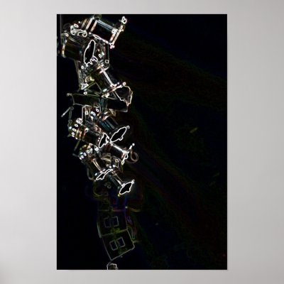concert lights music poster by ilconte