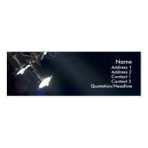 Concert lights profile card business card