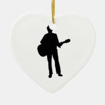 Concert musician guitar christmas ornaments