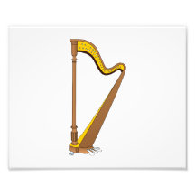 Concert Pedal Harp Graphic Design Photo Art
