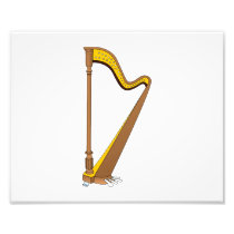 Concert Pedal Harp Graphic Design Photo Art
