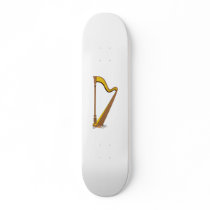 Concert Pedal Harp Graphic Design Skate Boards