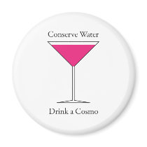 Concerve Water Drink a Cosmo Fridge Magnet