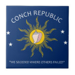 Conch Republic Flag Ceramic Tiles