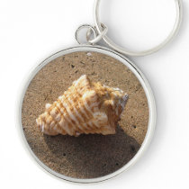 Conch Sea Shell Sand Beach Keychain