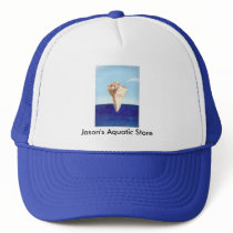 Conch Shell painting, Aquatic store hats