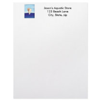 Conch Shell painting, business letterheads